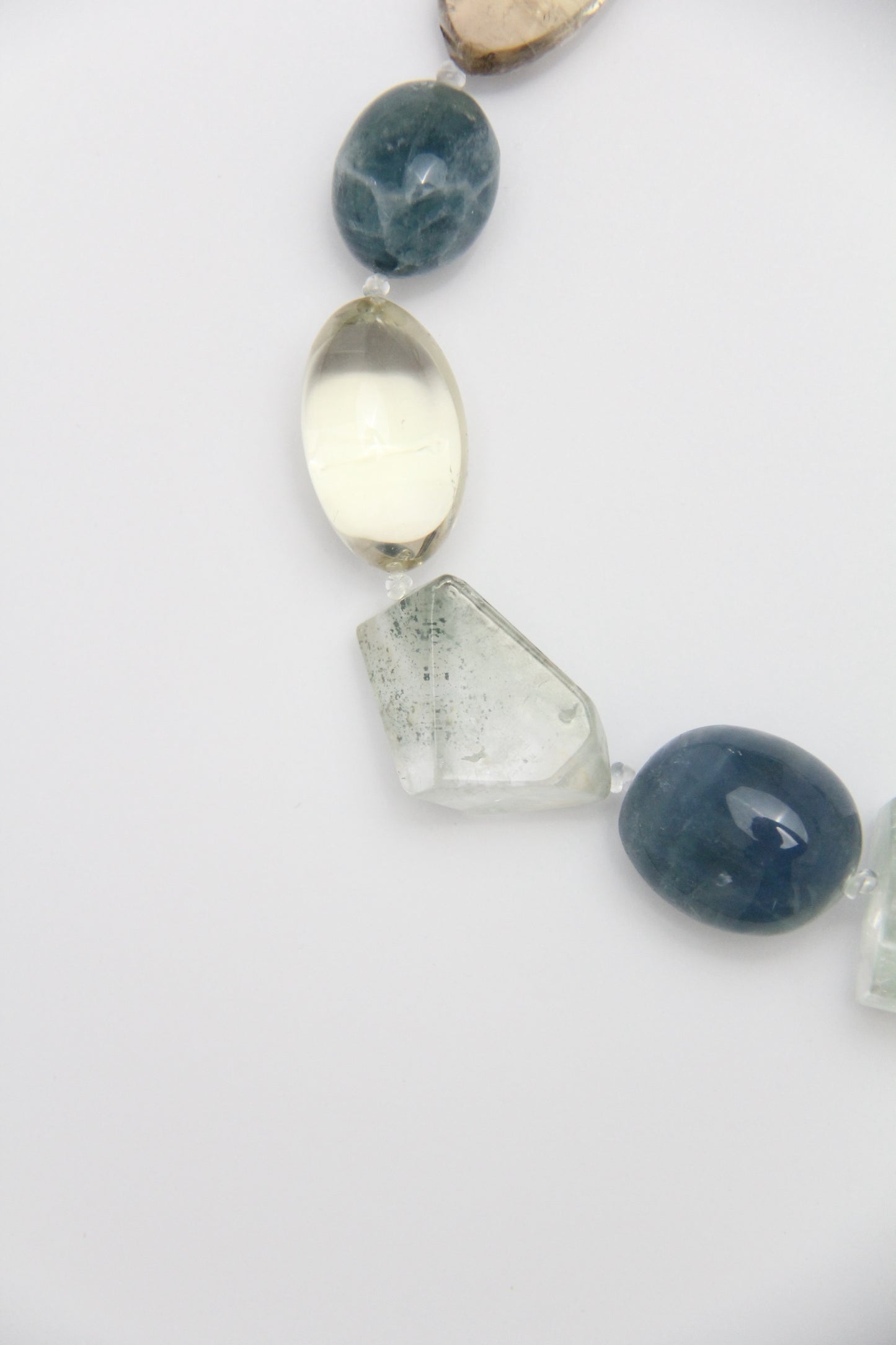 Necklace: citrine, fluorite