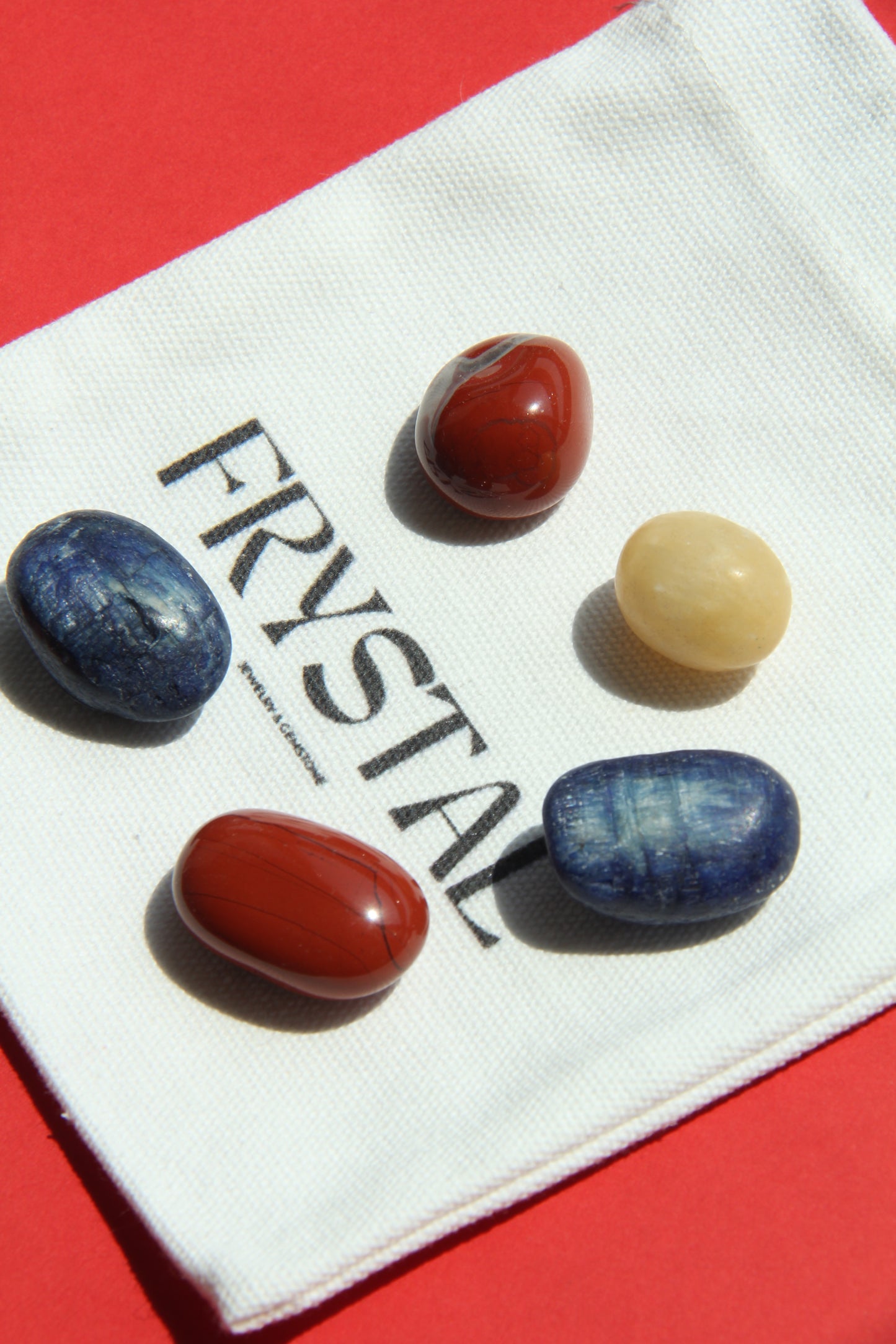 Necklace: kyanite, red jasper stone, cream yellow onyx