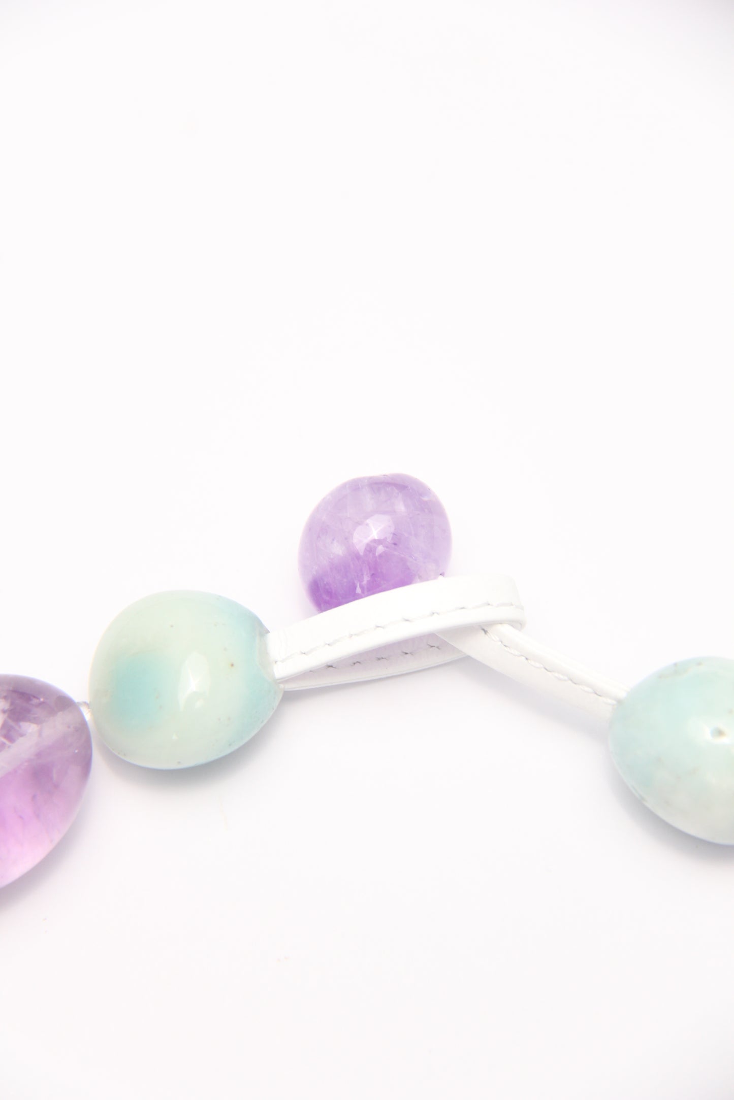 Necklace: amethyst, amazonite