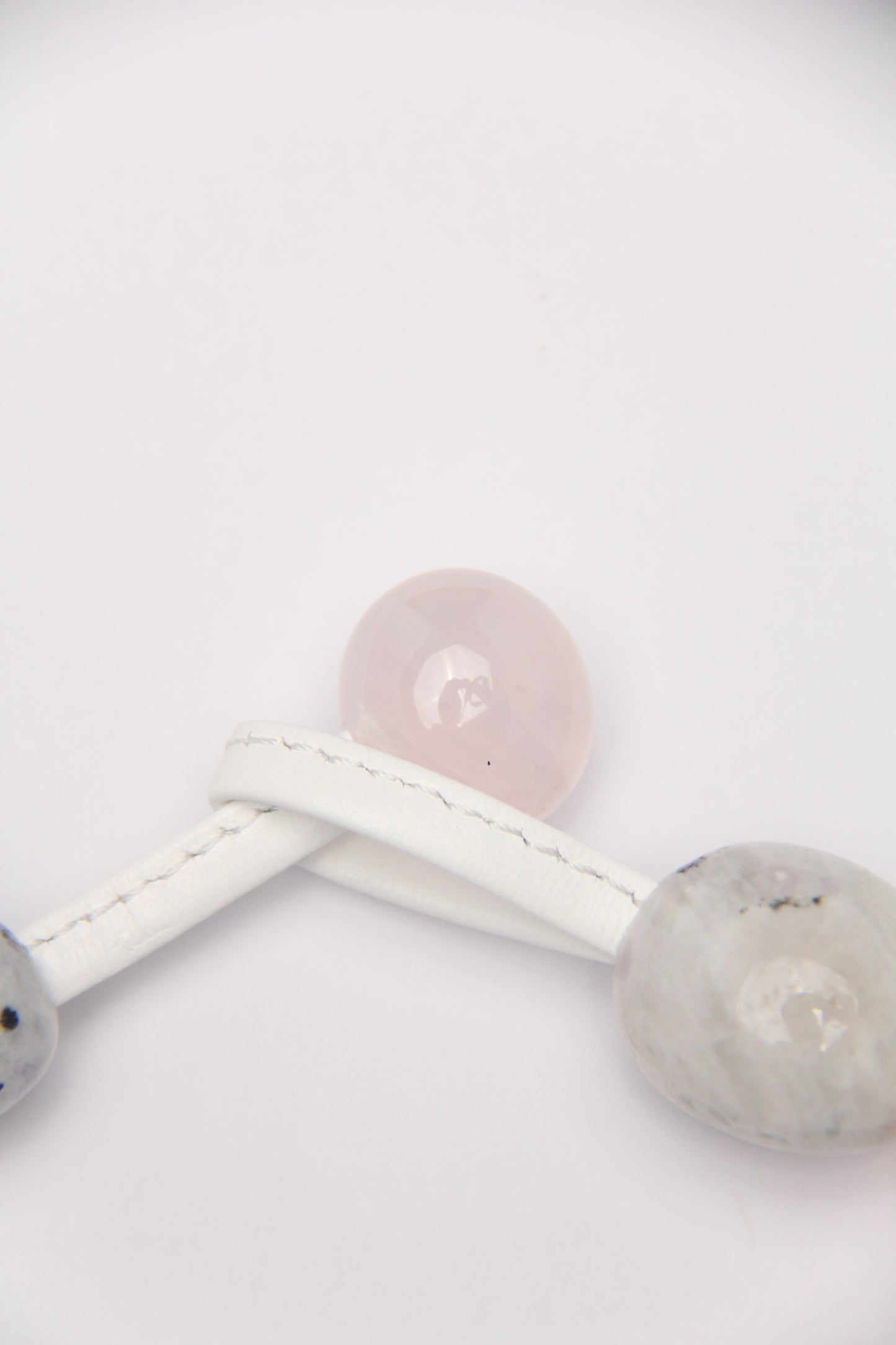 Necklace: rose quartz, moonstone