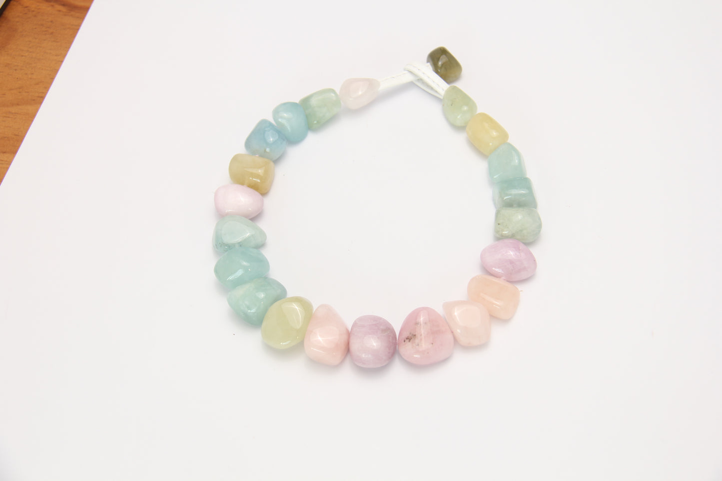 Necklace: kunzite, morganite