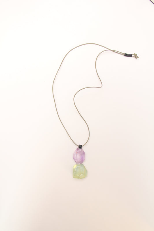 Pendant: amethyst, morganite